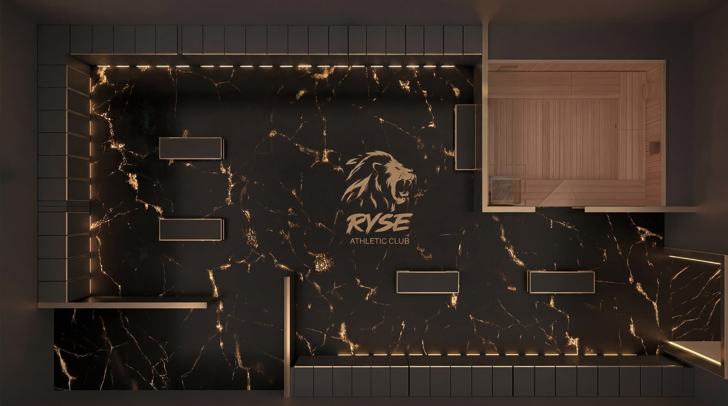 Ryse Athletic Club Mundelein — locker rooms