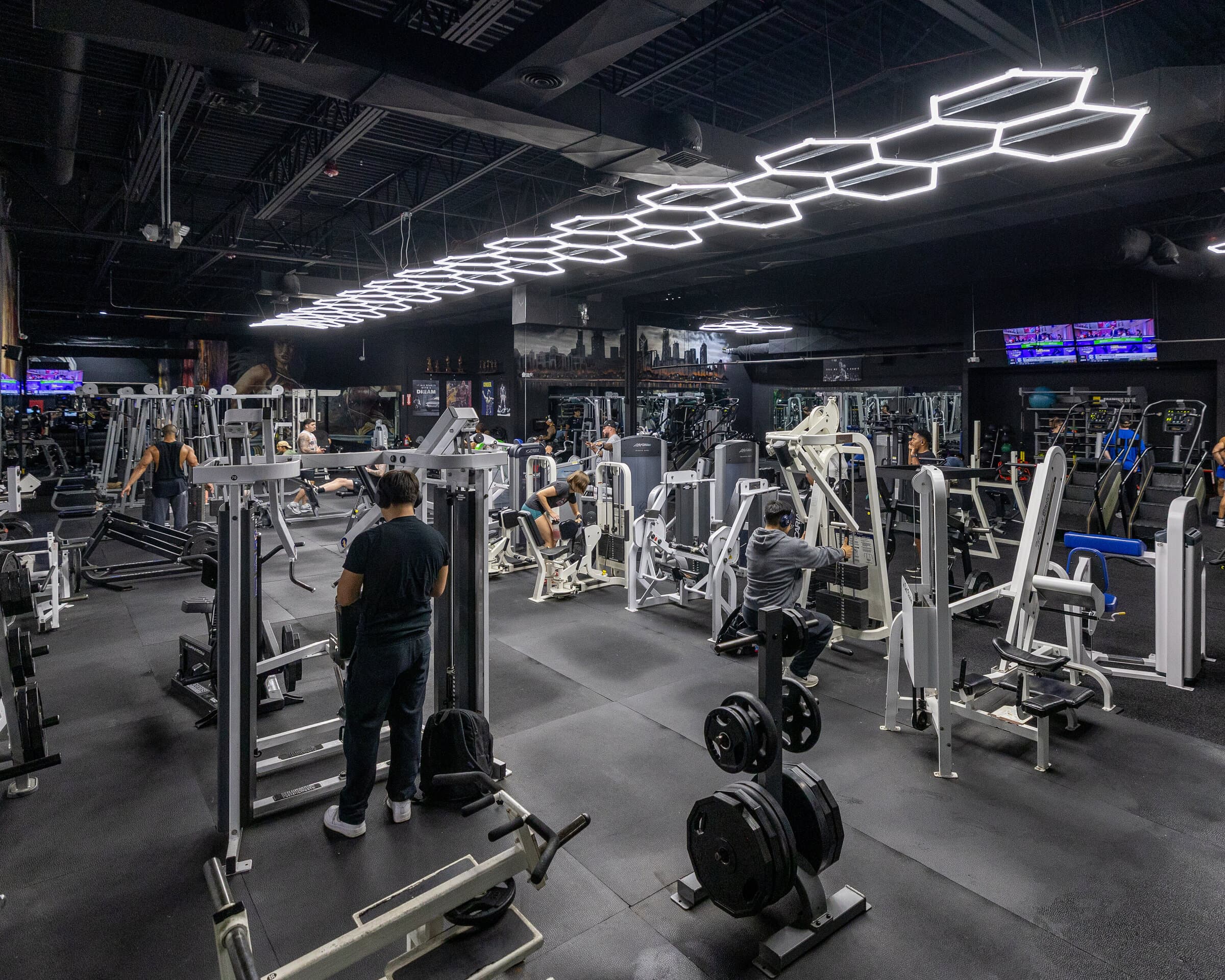 The main training floor at Ryse Athletic Club