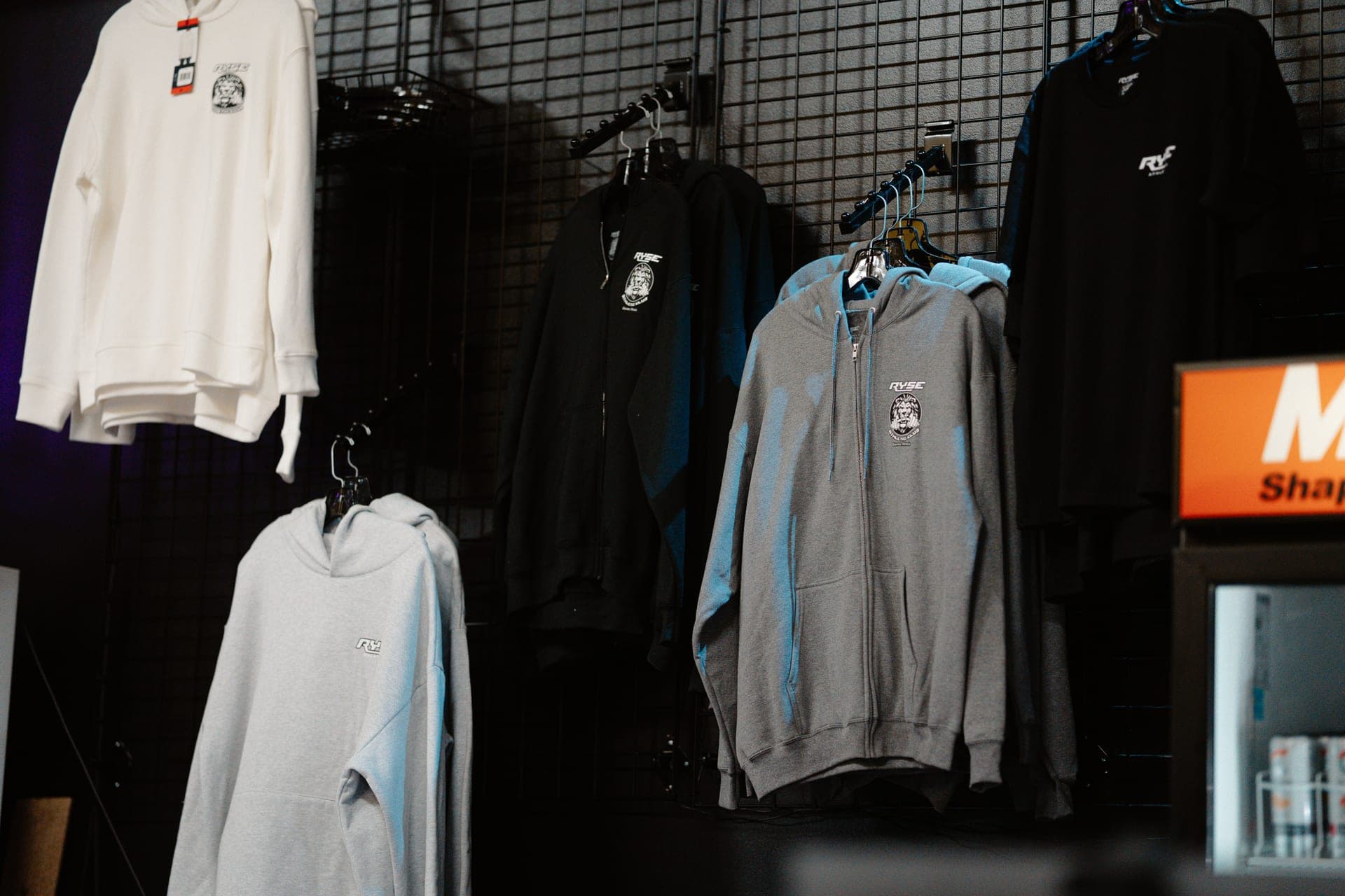Ryse Athletic Club apparel on the rack
